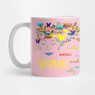 Floral Feminist Butterfly Lover Women's Motivation Mug